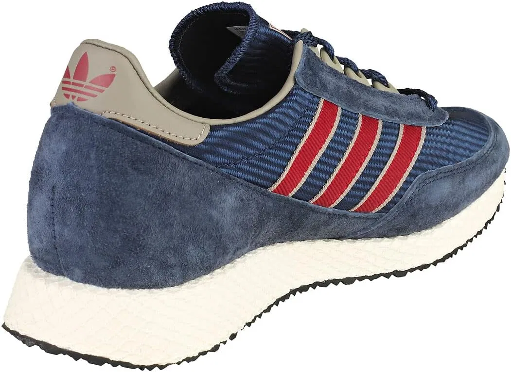 Мужские модные кроссовки Adidas Glenbuck, Navy Burgundy — фото 2