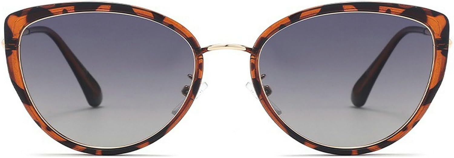 

Популярные модные солнцезащитные очки «кошачий глаз» для женщин, ретро-солнцезащитные очки с градиентным переходом, солнцезащитные очки UV400 для мужчин, трендовые солнцезащитные очки mincl, Leopard Gray