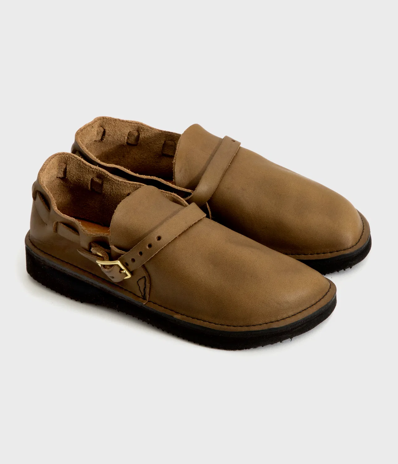 Мужские лоферы Middle English цвета мох от Aurora Shoe Co.