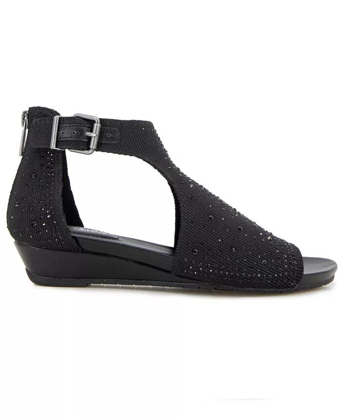 Женские босоножки Gail Stretch на танкетке Kenneth Cole Reaction, черный — фото 2