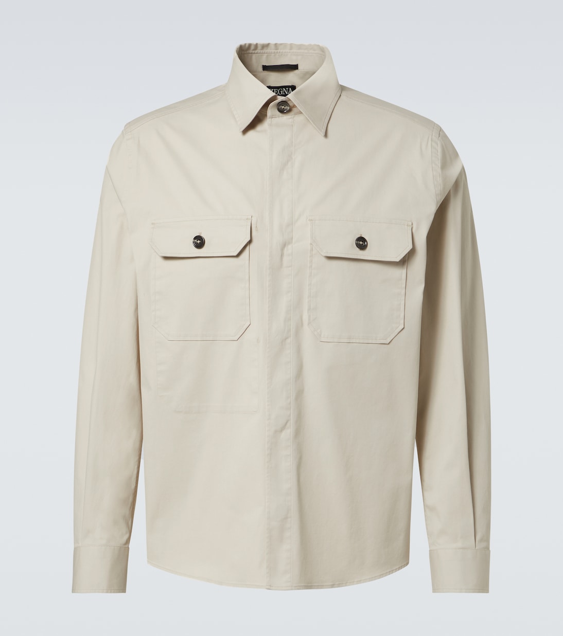 

Хлопковая рубашка-оверсайз Zegna, белый