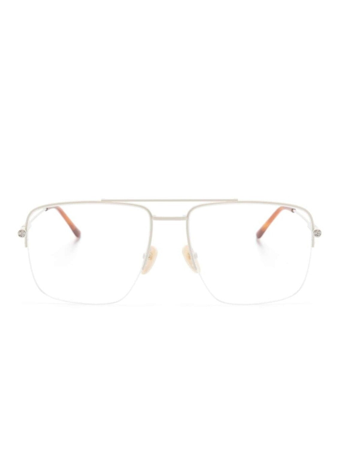 

Gucci Eyewear очки в квадратной оправе с логотипом, белый