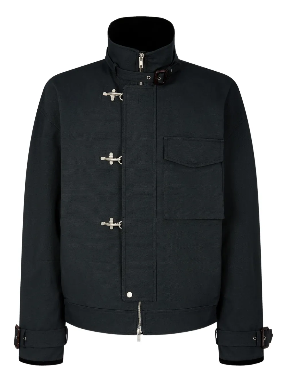 

Куртка из хлопка с застежкой "огнеборца" STUDIO TOMBOY, серый