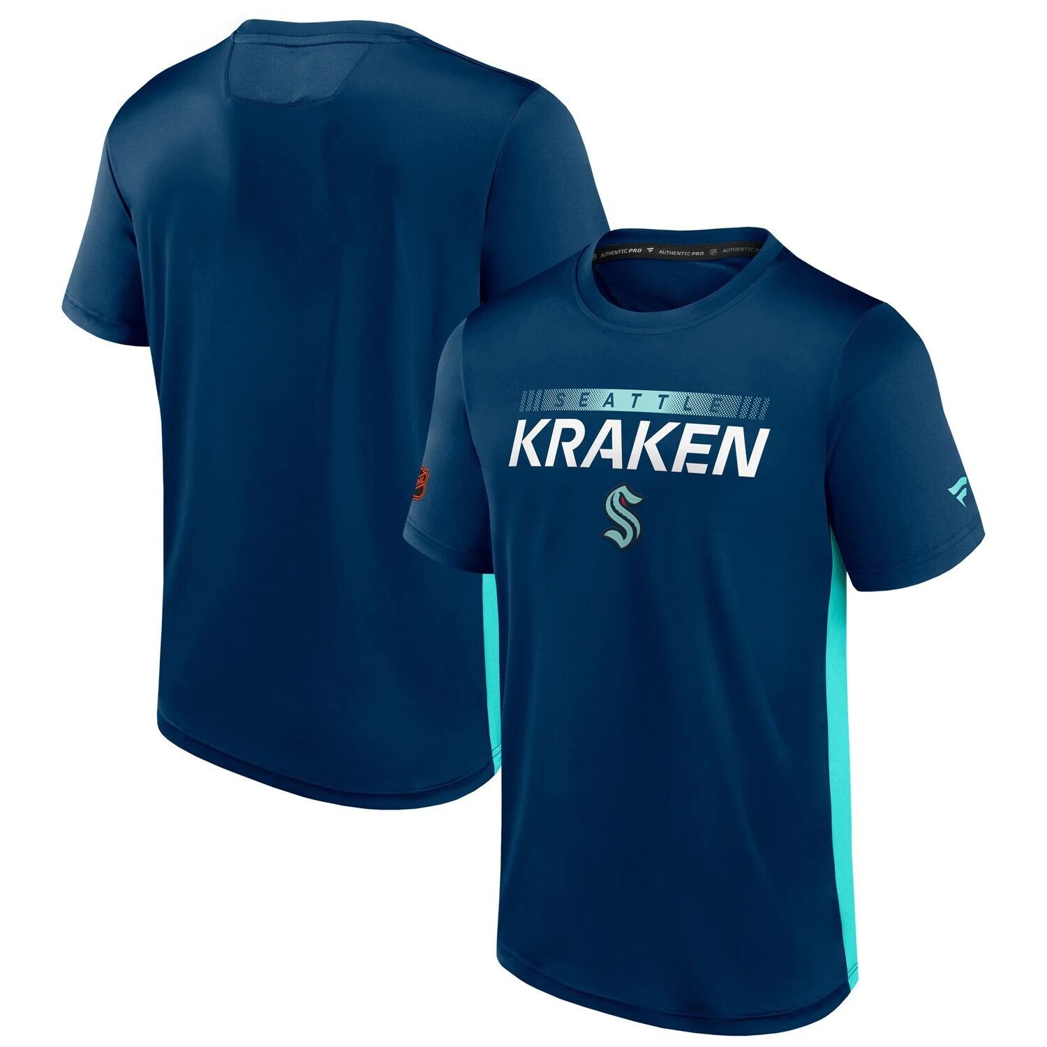 

Мужская темно-синяя футболка с логотипом Seattle Kraken Special Edition 2.0 Authentic Pro Tech Fanatics, Синий, Мужская темно-синяя футболка с логотипом Seattle Kraken Special Edition 2.0 Authentic Pro Tech Fanatics