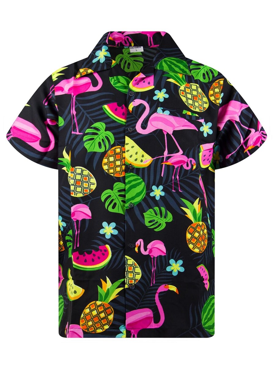 

Рубашка King Kameha Flamingo Melon, черный
