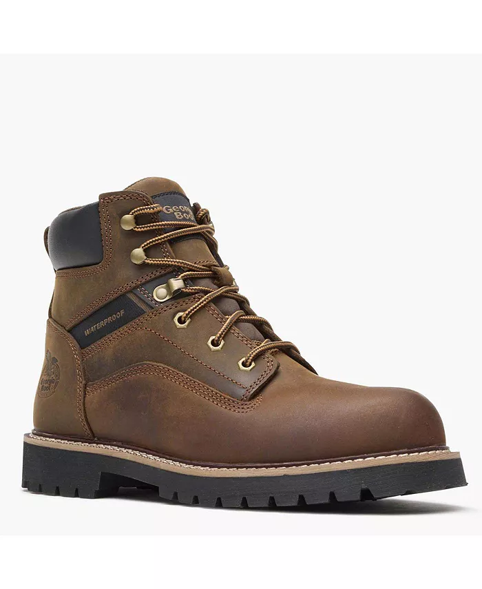 Мужские рабочие ботинки Core 37 Steel Toe Waterproof Georgia Boot, коричневый