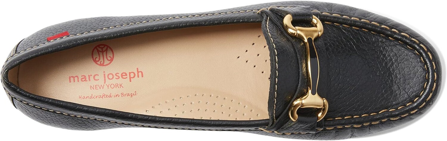 Лоферы Grand Street Marc Joseph New York, цвет Black Grainy — фото 2