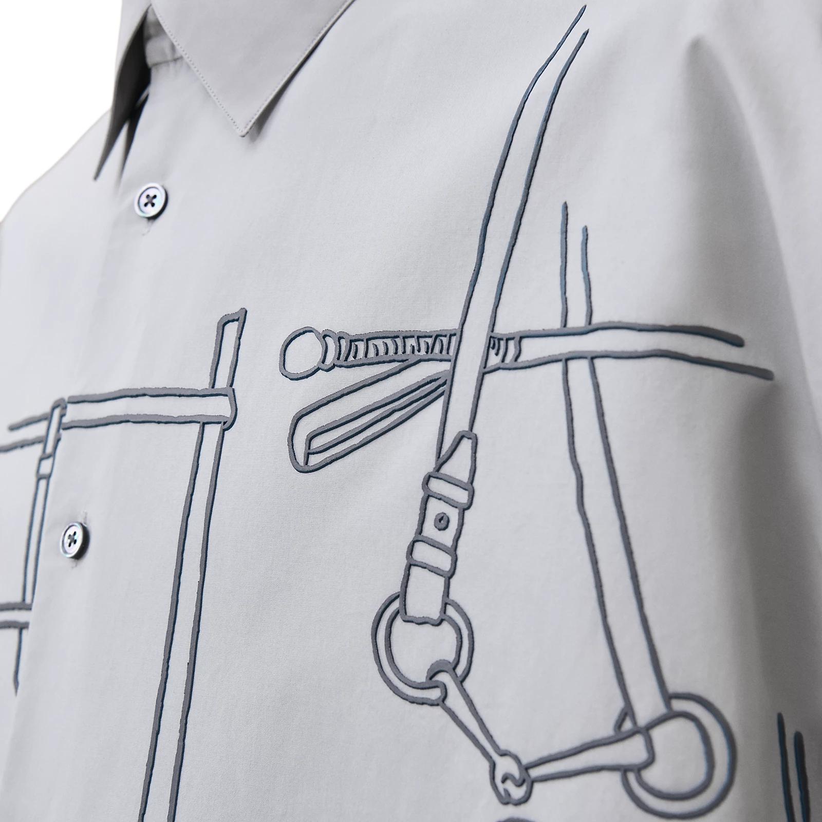 

Футболка мужская Flint Gray HERMES