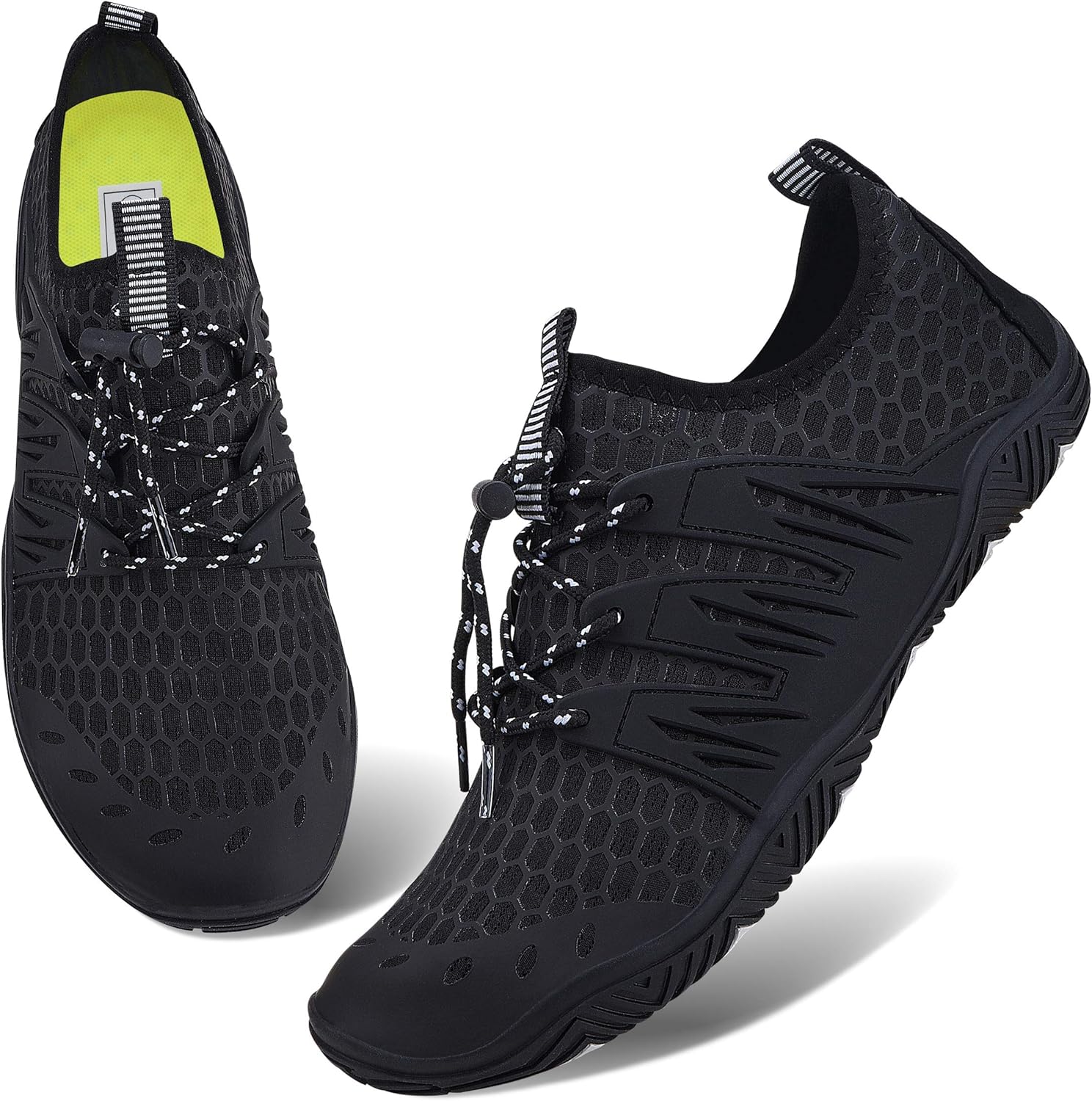 

Мужские и женские водные спортивные кроссовки, слипоны с быстрым высыханием для бассейна, пляжа, серфинга, прогулок и аквапарка JointlyCreating, черный