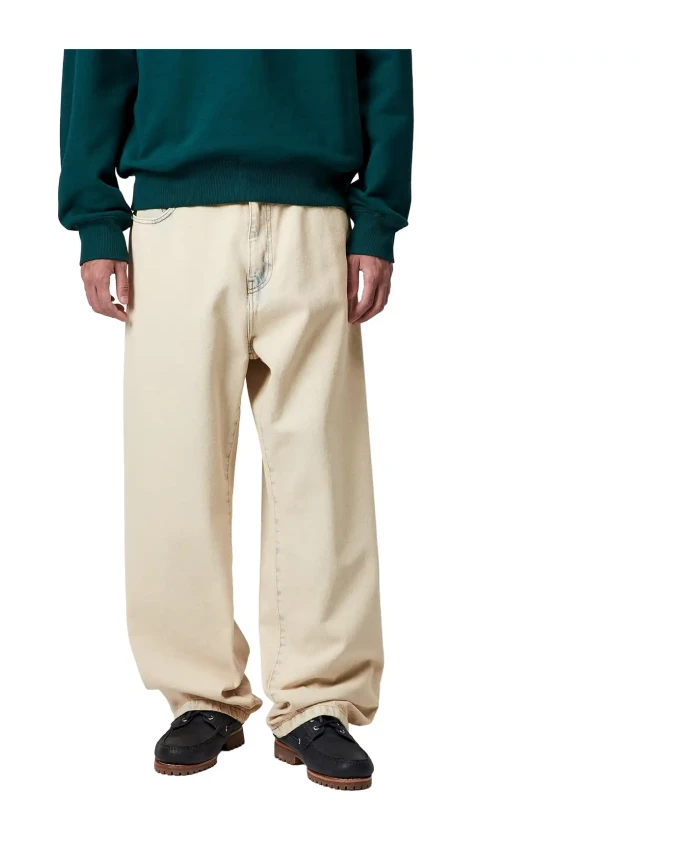 

Синие брюки Landon, классический стиль уличной одежды. Carhartt Wip, бежевый