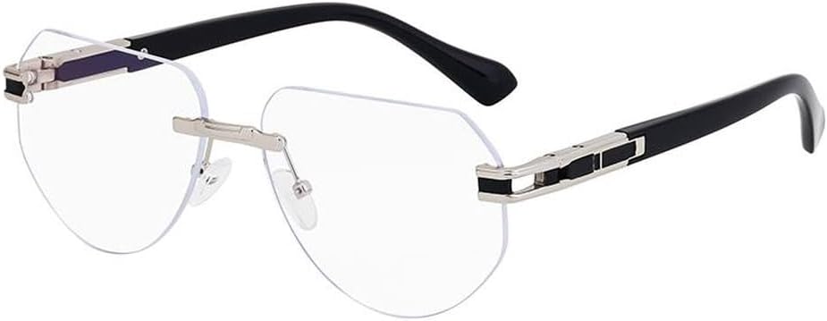 

Винтажные солнцезащитные очки без оправы для мужчин, модные солнцезащитные очки неправильной формы для женщин, очки с защитой от УФ-излучения UV400 HVTVTLA, C7antibluelight