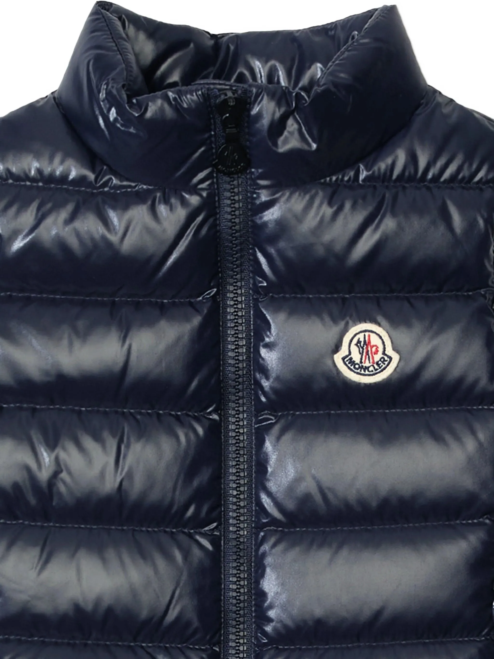 Стеганый жилет Moncler Enfant, синий — фото 3