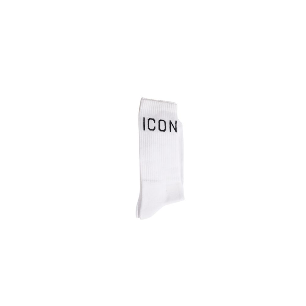 

Белый хлопковый носок Icon