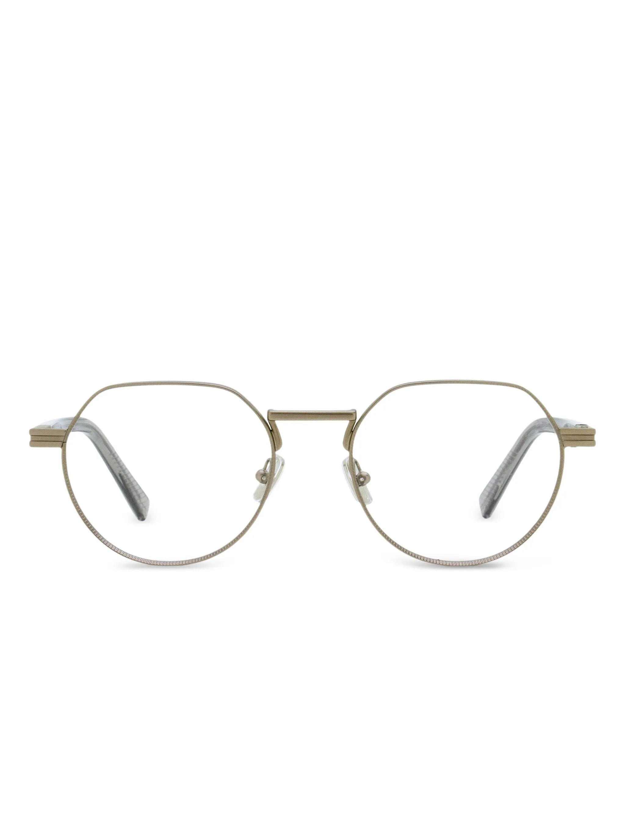 

Очки в геометричной оправе Zegna, серый