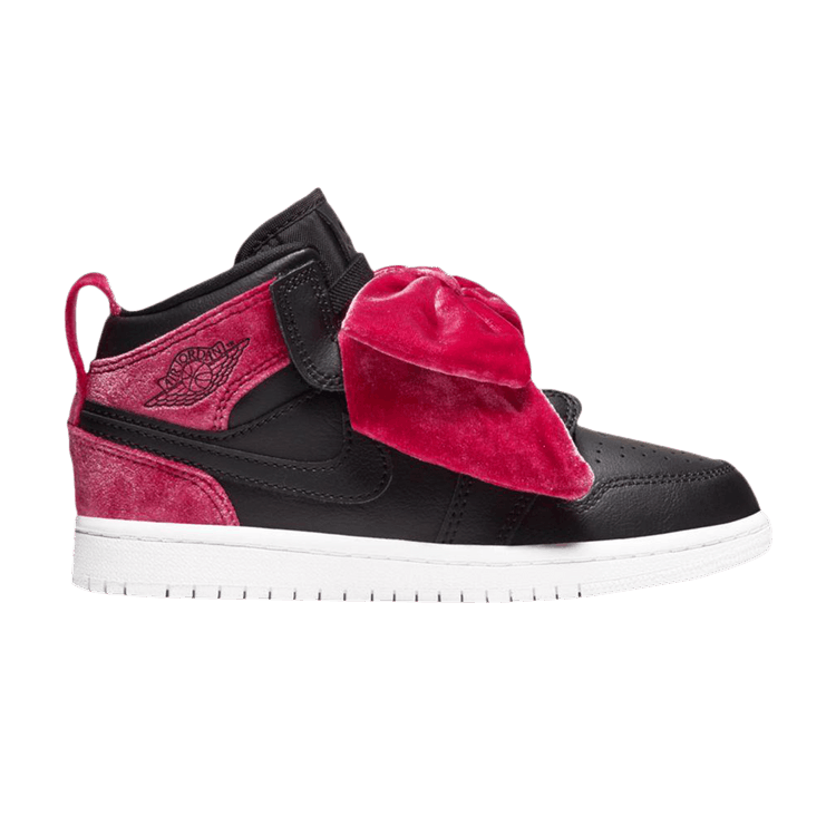 

Кроссовки Air Jordan Air Jordan 1 Mid Bow PS 'Black Noble Red', черный