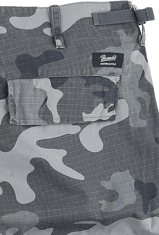 Шорты тактические карго Brandit мужские BDU Ripstop Cotton, серый — фото 3