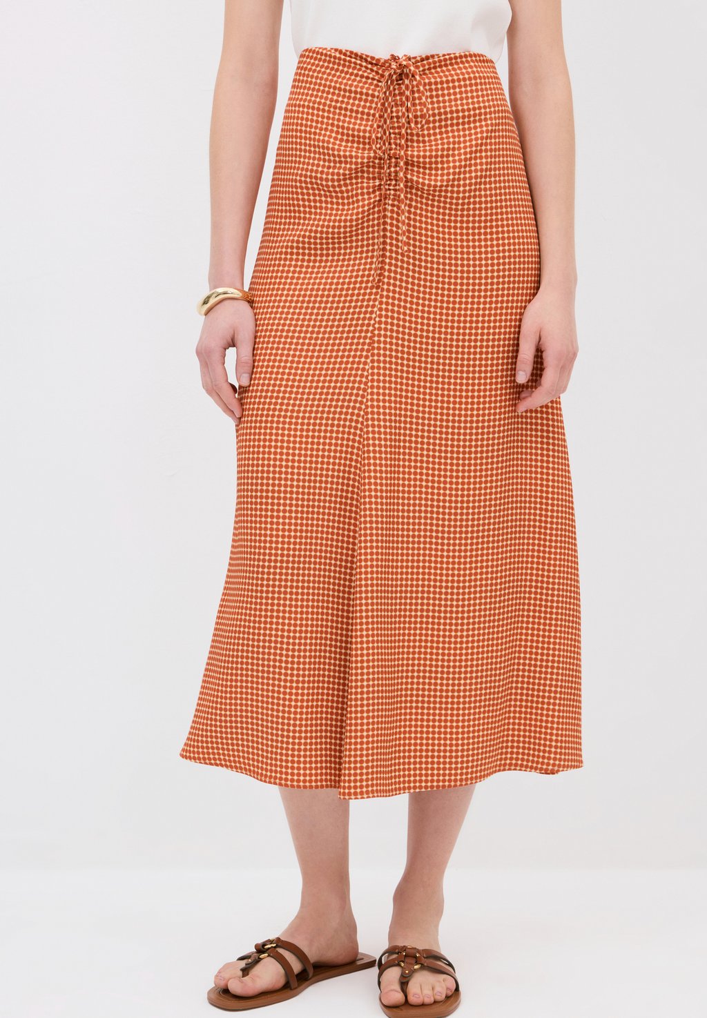 

Юбка А-силуэта GATHERED PATTERNED adL, бежевый