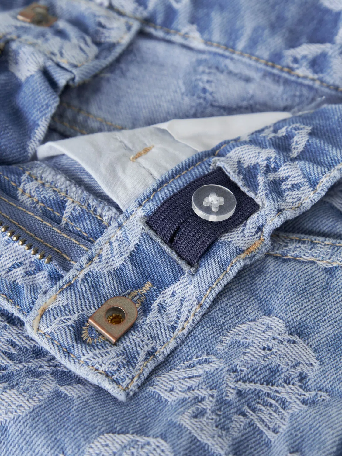 Брюки свободного кроя Name It, Blue Denim — фото 4