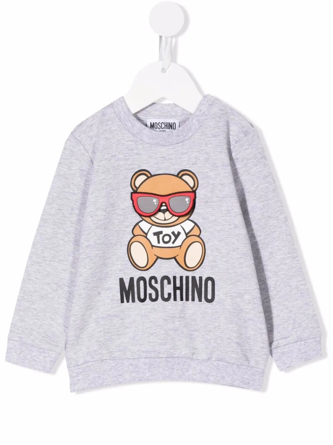 

Moschino Kids толстовка с принтом Teddy Bear, серый