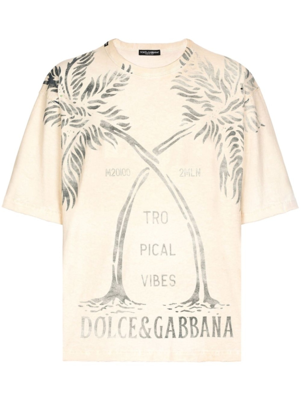 

Dolce & Gabbana футболка с принтом, нейтральный цвет