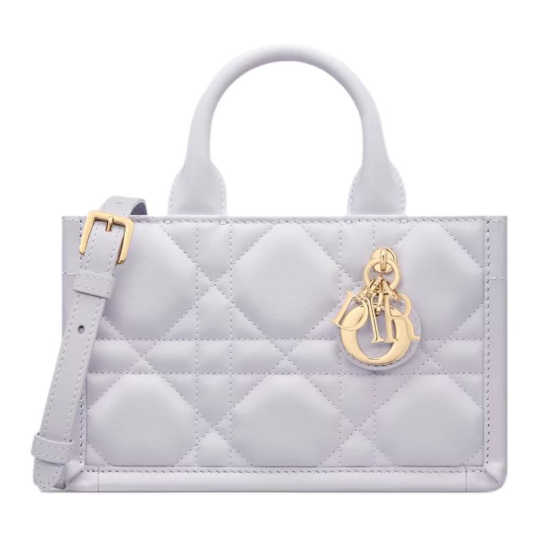 

DIOR Мини-сумка BookTote из телячьей кожи для женщин, сиреневый