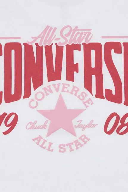 Футболка детская с коротким рукавом Converse, белый — фото 3