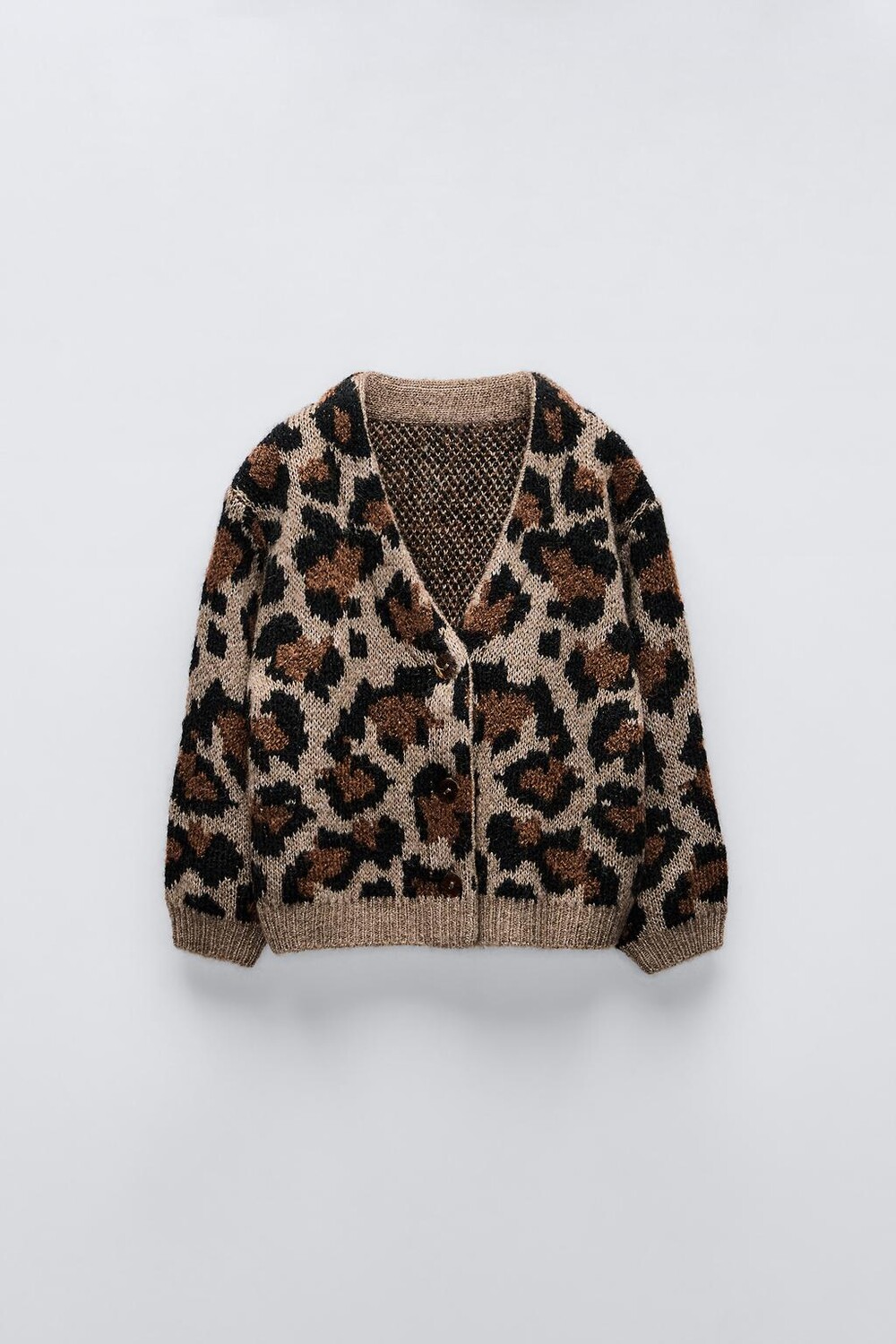 

Вязаный кардиган ZARA, кэмел
