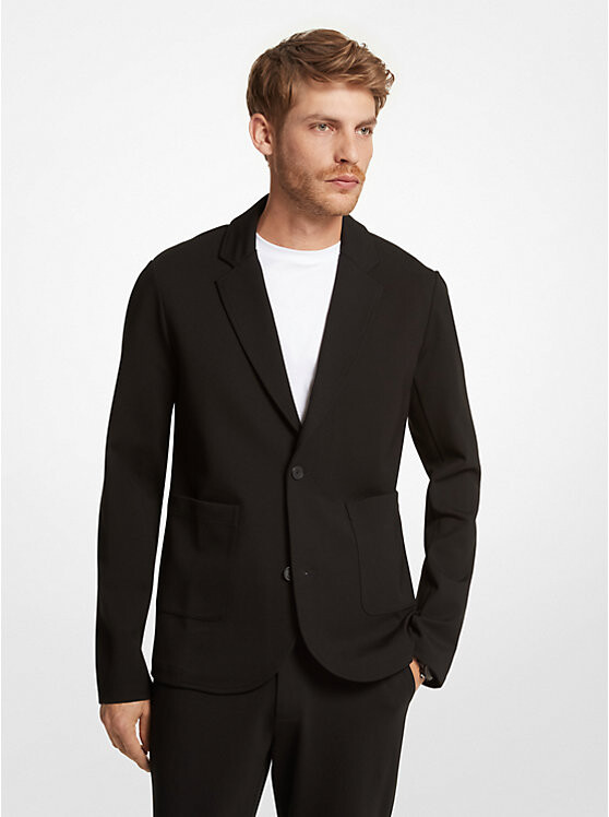 

Блейзер из понте стрейч Michael Kors Mens, черный
