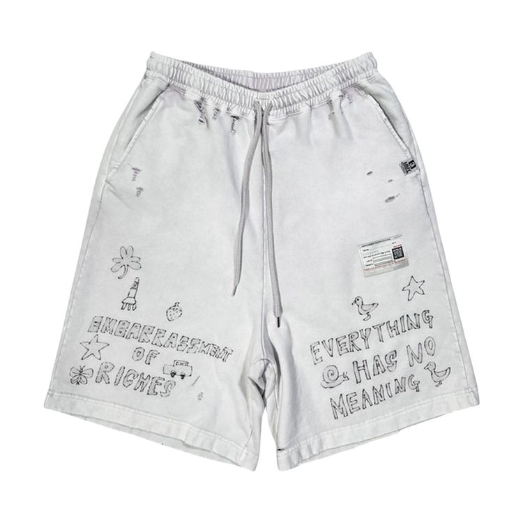 

Шорты Maison Mihara Yasuhiro Bleached Shorts 'Pink', розовый