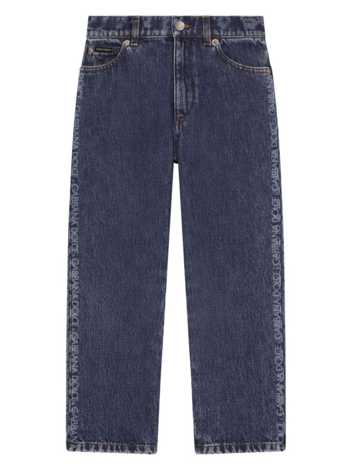 

Dolce & Gabbana Kids джинсы с логотипом, синий