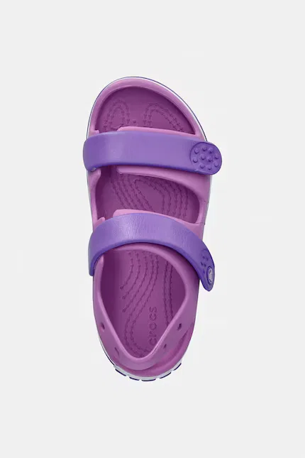 Сандалии детские регулируемые Crocs CROCBAND CRUISER SANDAL, фиолетовый — фото 4