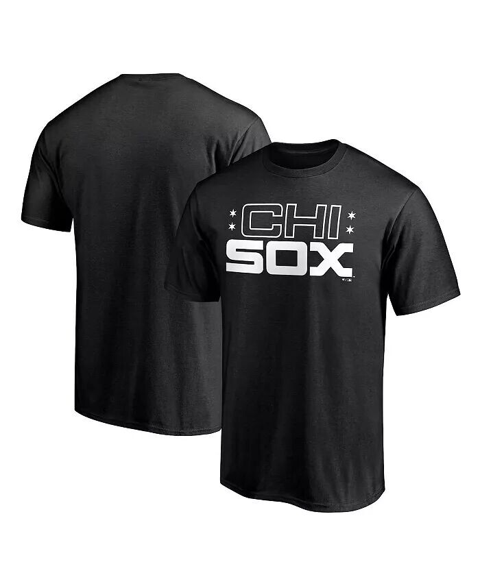 

Мужская черная футболка Chicago White Sox Chi Sox Hometown Collection Fanatics