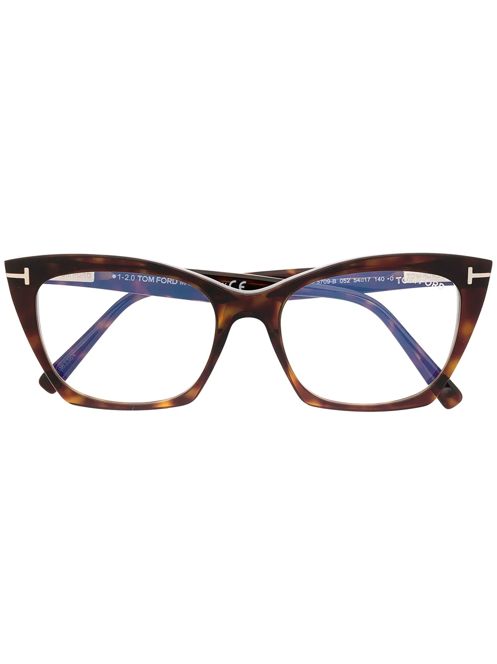 

Очки в оправе 'кошачий глаз' TOM FORD Eyewear, коричневый