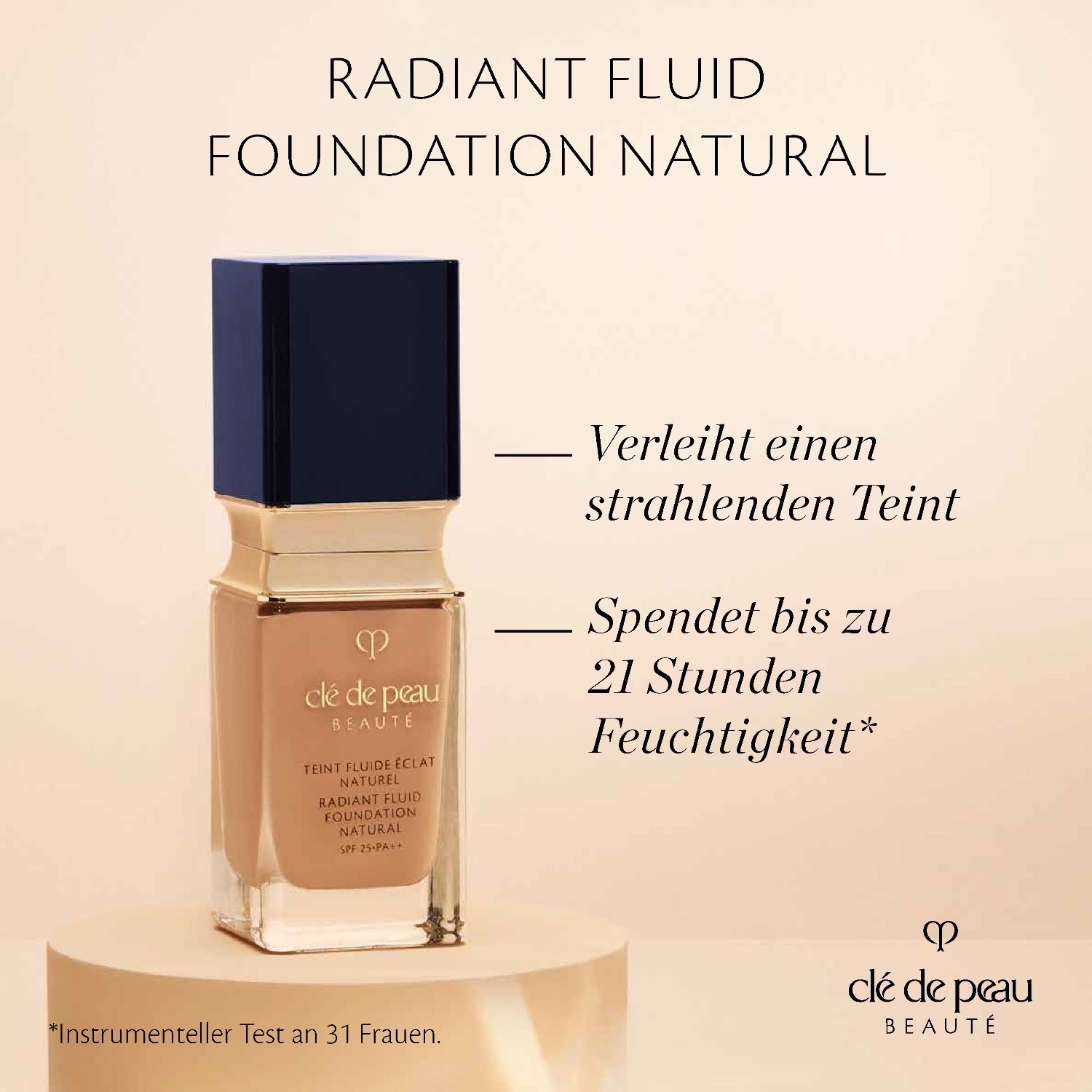 Тональный крем для лица radiant fluid natural Cle De Peau Beaute, o100, объем 35 мл — фото 3