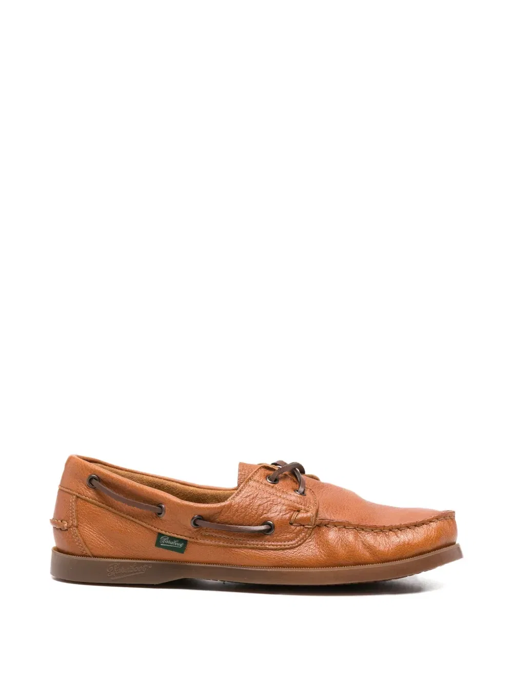 Кожаные топсайдеры на шнуровке Paraboot, коричневый