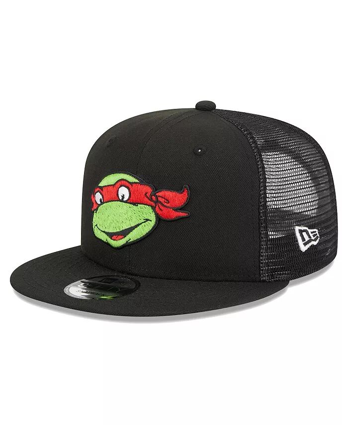 

Мужская черная кепка Snapback с черепашками-ниндзя Happy Raphael Trucker 9FIFTY New Era, черный