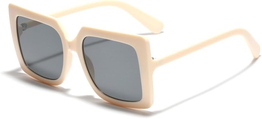 

Большие очки в оправе для женщин, прозрачные, увеличенного размера, черепаховая оправа, солнцезащитные очки для женщин и мужчин, защита от ультрафиолета UV400 MTZJH, Beige Gray