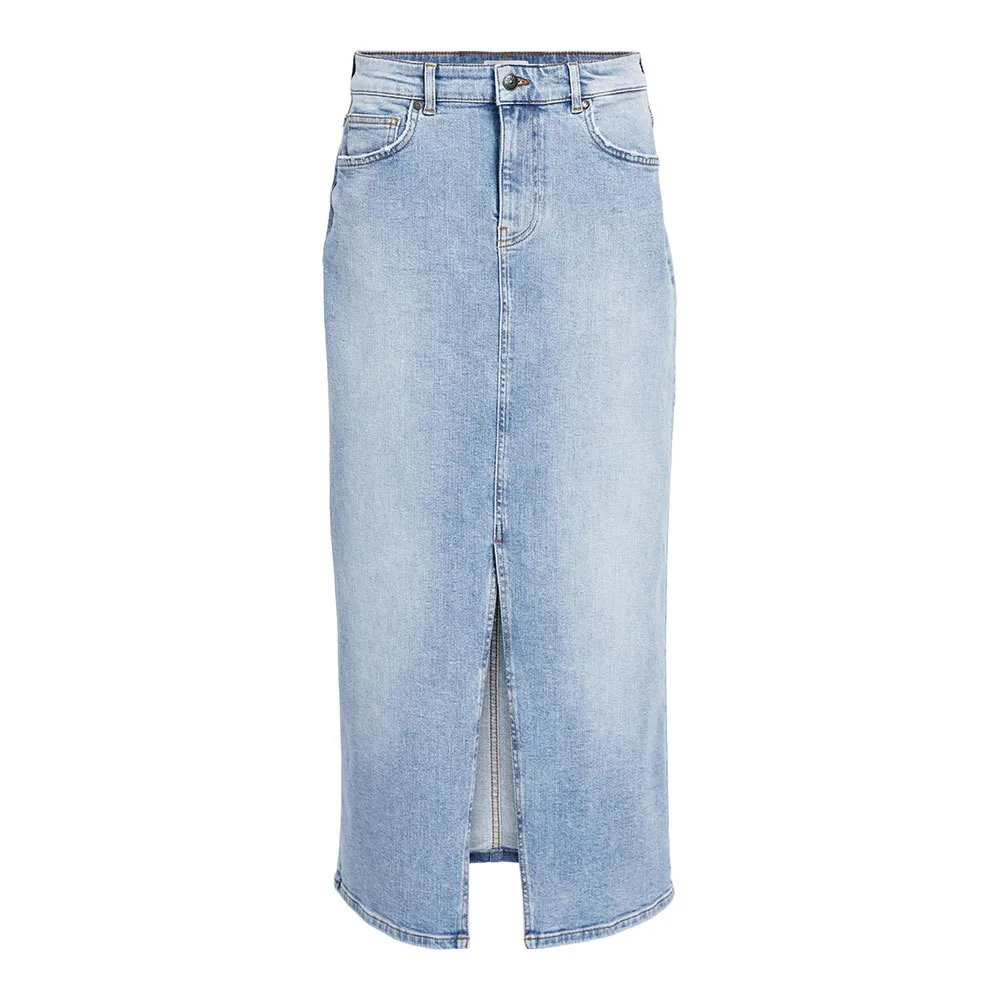 

Юбка Object Ellen Long Denim, синий