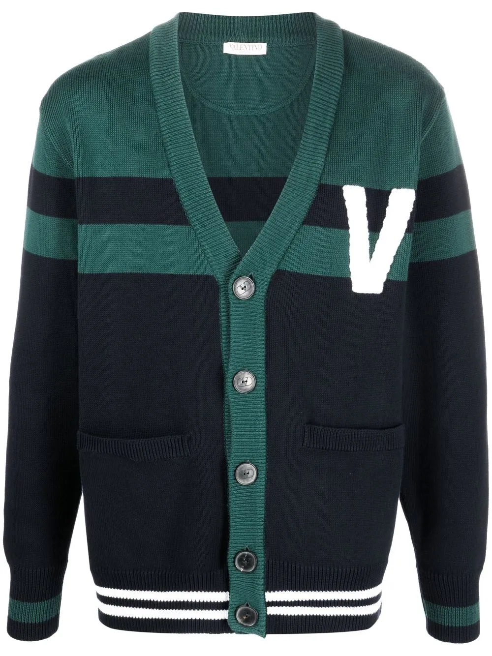 

Кардиган с логотипом VALENTINO GARAVANI, зеленый