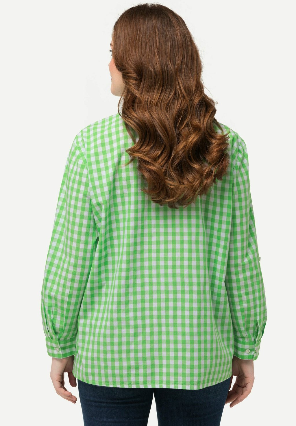 

Блузка на пуговицах CHECKERED LONG SLEEVE Ulla Popken, зеленый