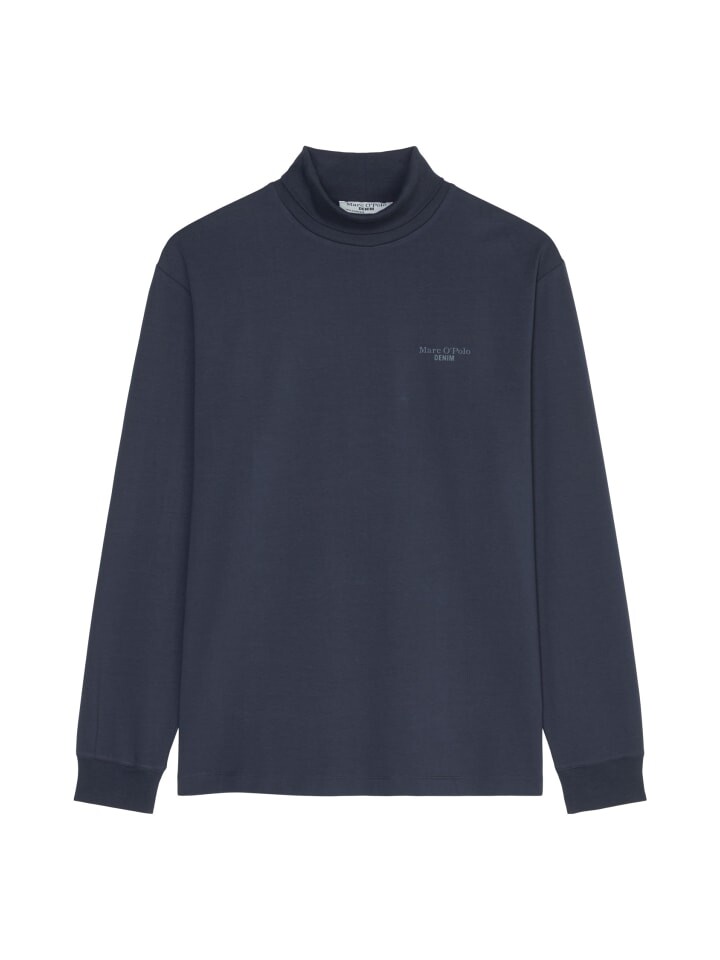 

Футболка Marc O'Polo DENIM Rollkragen-Longsleeve relaxed, цвет True Navy