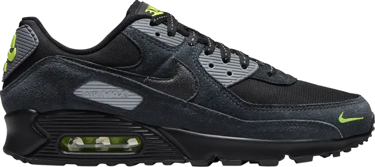

Кроссовки Air Max 90 'Black Cool Grey Volt', черный