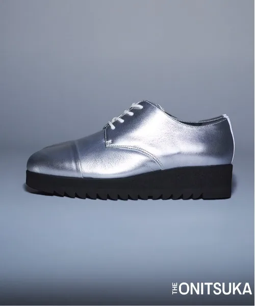 Дерби для мужчин и женщин из натуральной кожи THE ONITSUKA DERBY серебряные