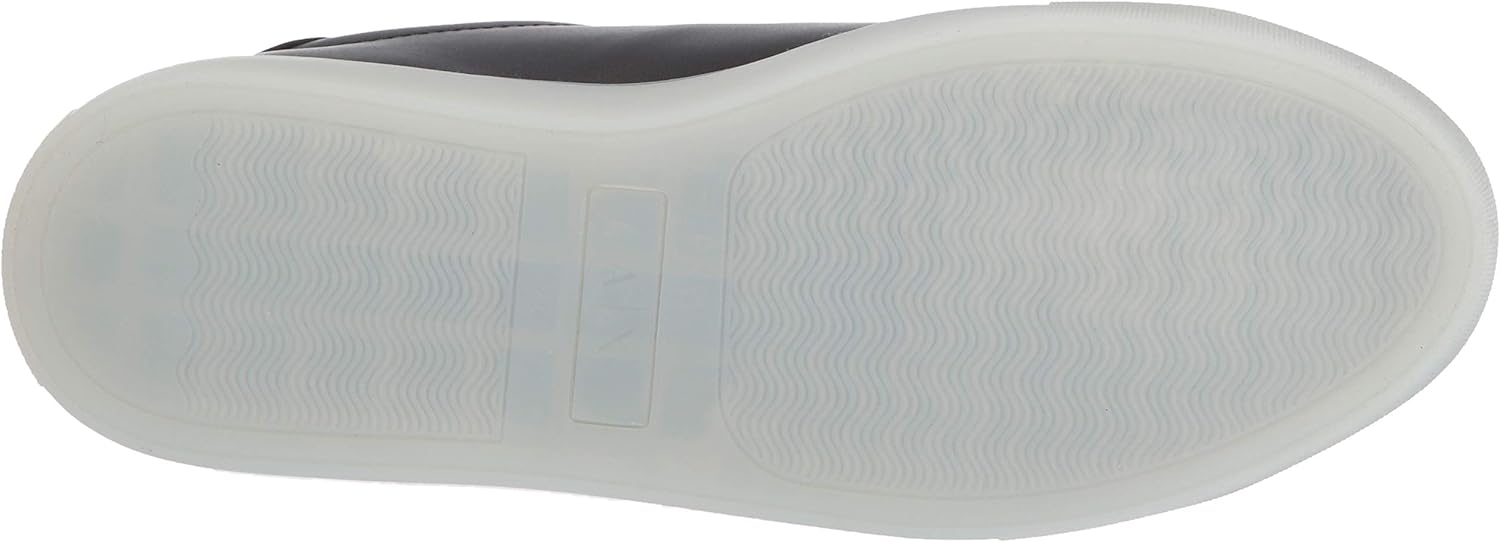 Мужские кожаные кроссовки Armani Exchange низкие, черный — фото 4