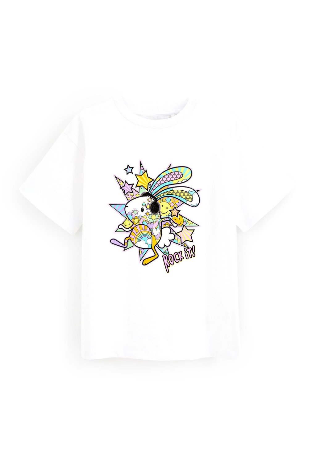 

Футболка с принтом Oversized Graphic T-Shirt Next, цвет white bunny rock it