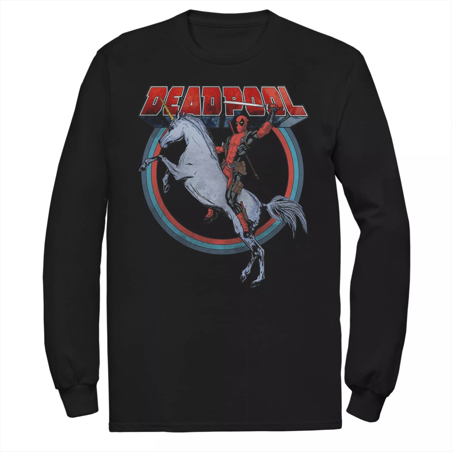 

Мужская футболка Mavel Deadpool On Unicorn Licensed Character