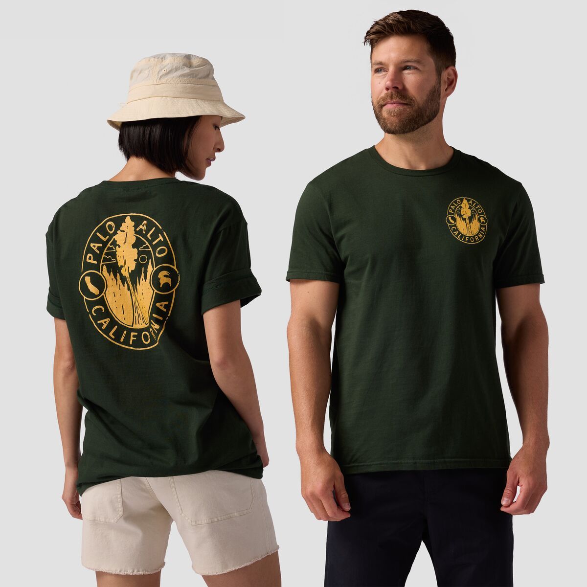 

Футболка Palo alto с принтом дерева Backcountry, зеленый