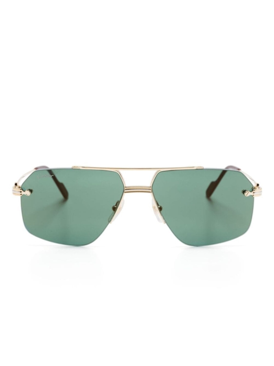 

Cartier Eyewear солнцезащитные очки-пилоты, золотистый