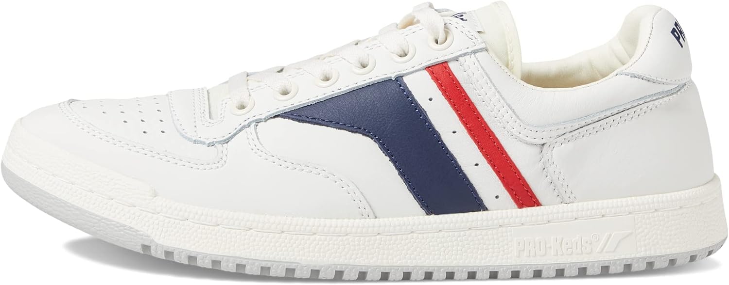 Мужские модные кроссовки PRO-Keds Skyhawk Lo на шнуровке, белый/красный/синий — фото 4