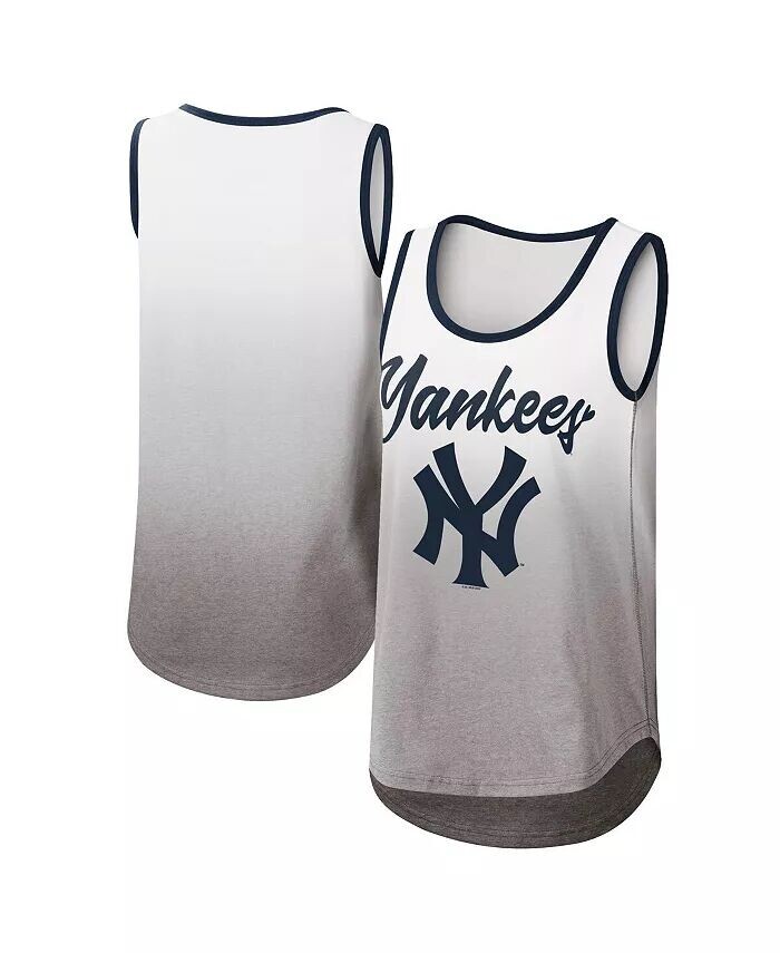 

Женская белая майка с логотипом New York Yankees в честь вернисажа G-Iii 4Her By Carl Banks
